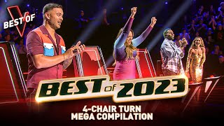 TWO HOURS of 2023’s Greatest 4CHAIR TURNS on The Voice  Best of 2023 [upl. by Drooff]