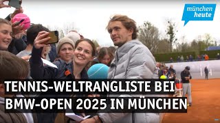 Spitze der TennisWeltrangliste bei BMWOpen 2025 in München [upl. by Ahsennek331]