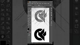 SKETCH LOGO DESIGN IN ADOBE ILLUSTRATOR ytshorts shorts shapebuildertool logo logosketch art [upl. by Ulrich]