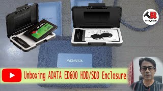 ADATA ED600 SSD Enclosure Unboxing and Review Best SSDHDD External Enclosure [upl. by Ennaul]