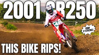 Riding a MINT 2001 CR250 FACTORY [upl. by Mcilroy]