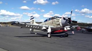 Douglas A1 Skyraider Startup [upl. by Weinshienk204]