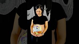 Un fantasma sul pancione Belly Painting Halloween gravidanza bellyart bellypainting pregnant [upl. by Huberman]