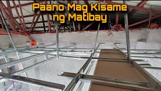 Paano Mag Design Sa Kisame Gamit Ang Carrying Channel [upl. by Marlene270]