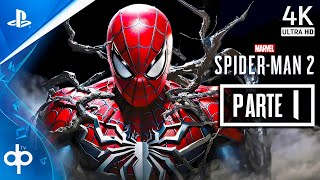 Marvels SPIDERMAN 2 PS5 Gameplay Español Parte 1  SpiderMan 2 Prologo 4K 60FPS [upl. by Roskes]