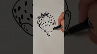 How to Draw Strawberry dailyshorts viralshorts drawing howtodraw strawberry jasminedoodleart [upl. by Ennairek165]