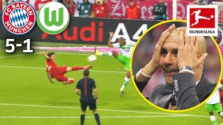 5 Goals in 9 Minutes – The Legendary Lewandowski Show  Bayern München vs VfL Wolfsburg [upl. by Karwan219]