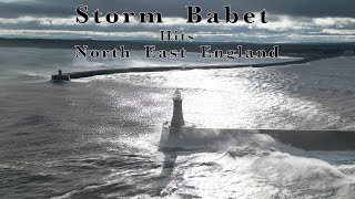 Storm Babet Hits North East Coastline October 2023 [upl. by Modesty698]