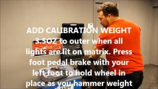 Bison Wheel Balancer WB 550 Calibration and Dynamic Balancing Procedure [upl. by Tereb726]