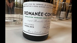 Domaine de la RomanéeConti 2019 wines [upl. by Preiser]