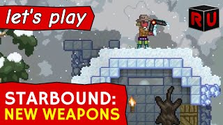 New unique boomerangs chakrams amp fist weapons  Starbound Combat Update Glad Giraffe pt 4 [upl. by Atinaj687]