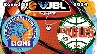 VJBL Bacchus Marsh Lions 161  Diamond Valley Eagles 162 [upl. by Dadelos]