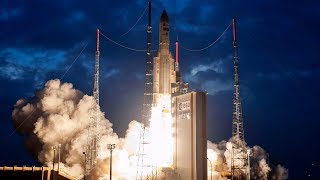 LIVE Arianespace Ariane 5 ES VA240 Rocket Launching Galileo 1922 Navigation Satellites [upl. by Wsan658]