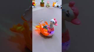 360° Rotating Gear Swan Toy  Transparent Design with 3D LED Lights amp Music [upl. by Gavra]