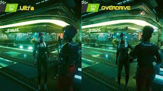 Cyberpunk RTX Overdrive VS RTX Ultra [upl. by Maritsa]