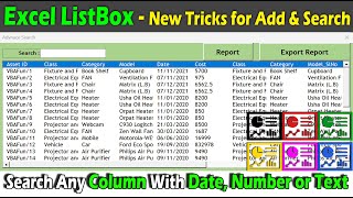 Listbox in Userform Excel vba Advance Multi Column Search in Listbox with Single Textbox [upl. by Devlin]