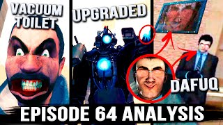 TITAN CAMERAMANS NEW UPGRADES Episode 64 Skibidi Toilet All Secrets amp Easter Eggs  164 Analysis [upl. by Clerk]