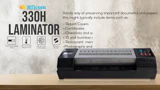 Officom 330HP Laminator  Video Tutorial [upl. by Neom]