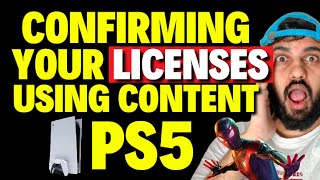 Confirming Your Licenses for Using Content on this PS5 [upl. by Kirsch]