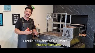 CHURRASQUEIRA PARRILLA GOURMET DE BANCADA COM ELEVAÇÃO  NOSSAS PARRILLAS  MESTRE PARRILLERO [upl. by Eneroc]