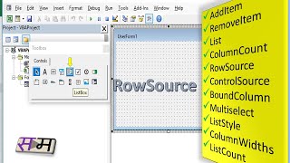 ListBox  RowSource [upl. by Flin]
