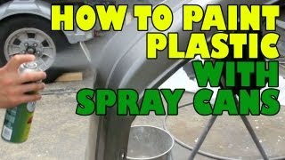 How to paint plastic with spray cans [upl. by Gridley]