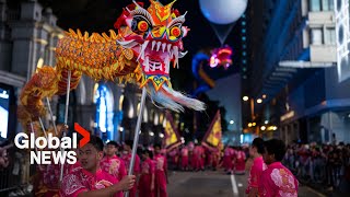 Lunar New Year Cities worldwide welcome the Year of the Dragon 🐉 [upl. by Rafe]