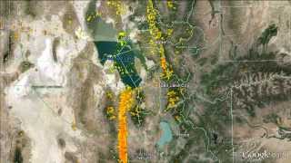 Massive Bird Migration Movement December 9 2013 on DeTects AHAS Bird Radar System [upl. by Ransome]