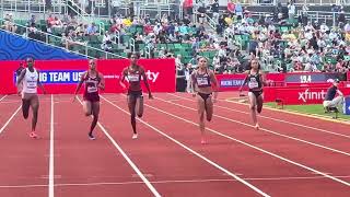 Women’s 200m 2024 US Olympic Trials Round 1 Heat 2 [upl. by Maximilian]