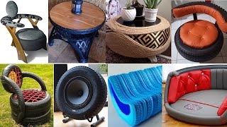 Recycled car tire furniture ideas [upl. by Limaj]