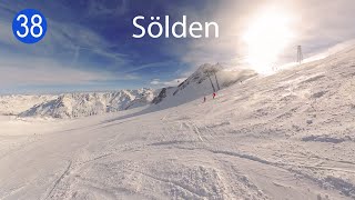 Solden Blue Piste 38 Ski POV [upl. by Edson449]