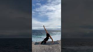 Yoga Flow by the ocean🤍 [upl. by Urbanus]