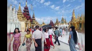 Visit To The Shwedagon Pagoda 25122023 [upl. by Inail]