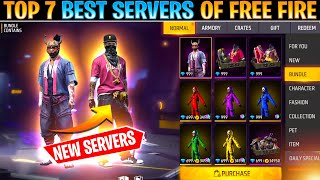 TOP 7 BEST SERVERS OF FREE FIRE IN 2022 😱⚡  UNKNOWN MYSTERIOUS FACTS  GARENA FREE FIRE [upl. by Okiram318]