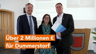 Finanzminister Dr Geue übergibt 2 Millionen € an Gemeinde Dummerstorf – für Schule und Kita [upl. by Gui]