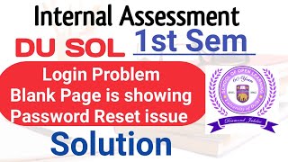 SOL Lms Portal Login Problem Solution SOL 1st Sem Internal Assessment LMS portal problem amp solution [upl. by Annat505]