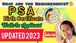 WHAT ARE THE REQUIREMENTS TO GET PSA DOCUMENTS PSA WALK IN 🚶 APPLICANTUPDATED 2023 [upl. by Ayomat]