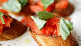 Rezept Bruschetta mit Tomaten und Basilikum selber machen [upl. by Suruat268]