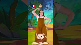 Les animaux de petit singe en français et en anglais dance enfants kids english french [upl. by Talie]