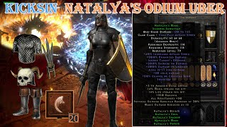 Diablo II Resurrected  Kicksin Set Item Natalya’s Odium Uber TristramNot Good Build [upl. by Brick]