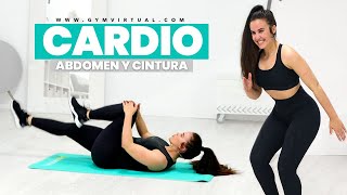 QUEMAR GRASA Abdomen y cintura con ejercicios de CARDIO [upl. by Lumpkin]