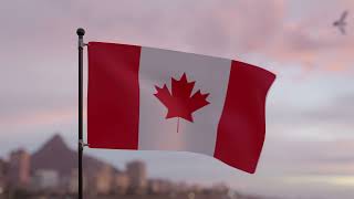 Canada Flag 4K 30 seconds [upl. by Romelda957]