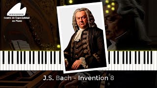 J S Bach ● Invention 8 [upl. by Enela]