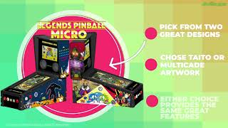 AtGames Legends Pinball Micro ALPu  Compact Connected Digital Pinball Platform [upl. by Nosniv]