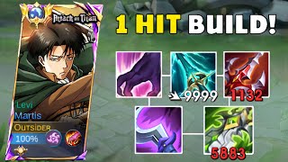 BEST 1 HIT BUILD FOR JUNGLE MARTIS 2024 UNLI ONE SHOT💀 [upl. by Halilad]