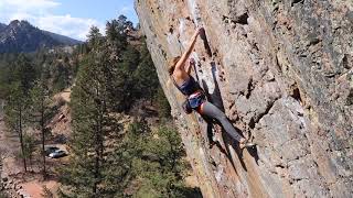 Sasha sends The Web in Eldorado Canyon [upl. by Denten201]