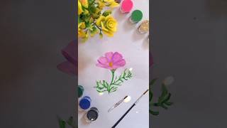 Watercolor flower idea 🌸 shorts arts painting Flowers trending [upl. by Crosley]