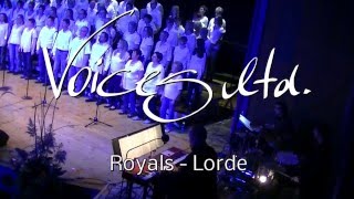 Royals Lorde  Voices ltd Pop und Gospelchor Jahreskonzert 2015 Bandcam [upl. by Helsell]