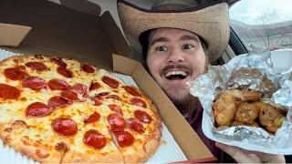 Cicis Mike’s Hot Honey Pepperoni Pizza and Mike’s Hot Honey Wings Review [upl. by Nickelsen675]