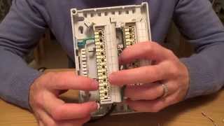 How To terminate a BOX CONN 201D 20 pair junction box [upl. by Llewej]